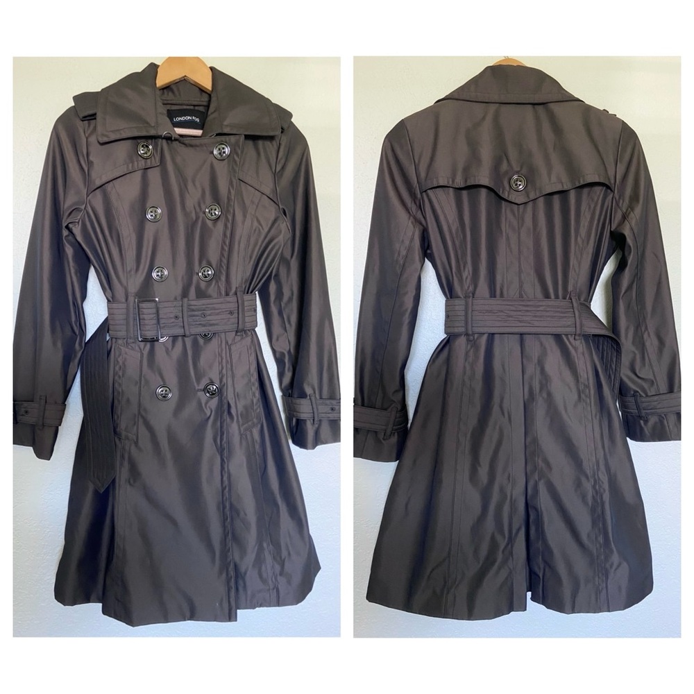 London Fog Double Breasted Trench Coat